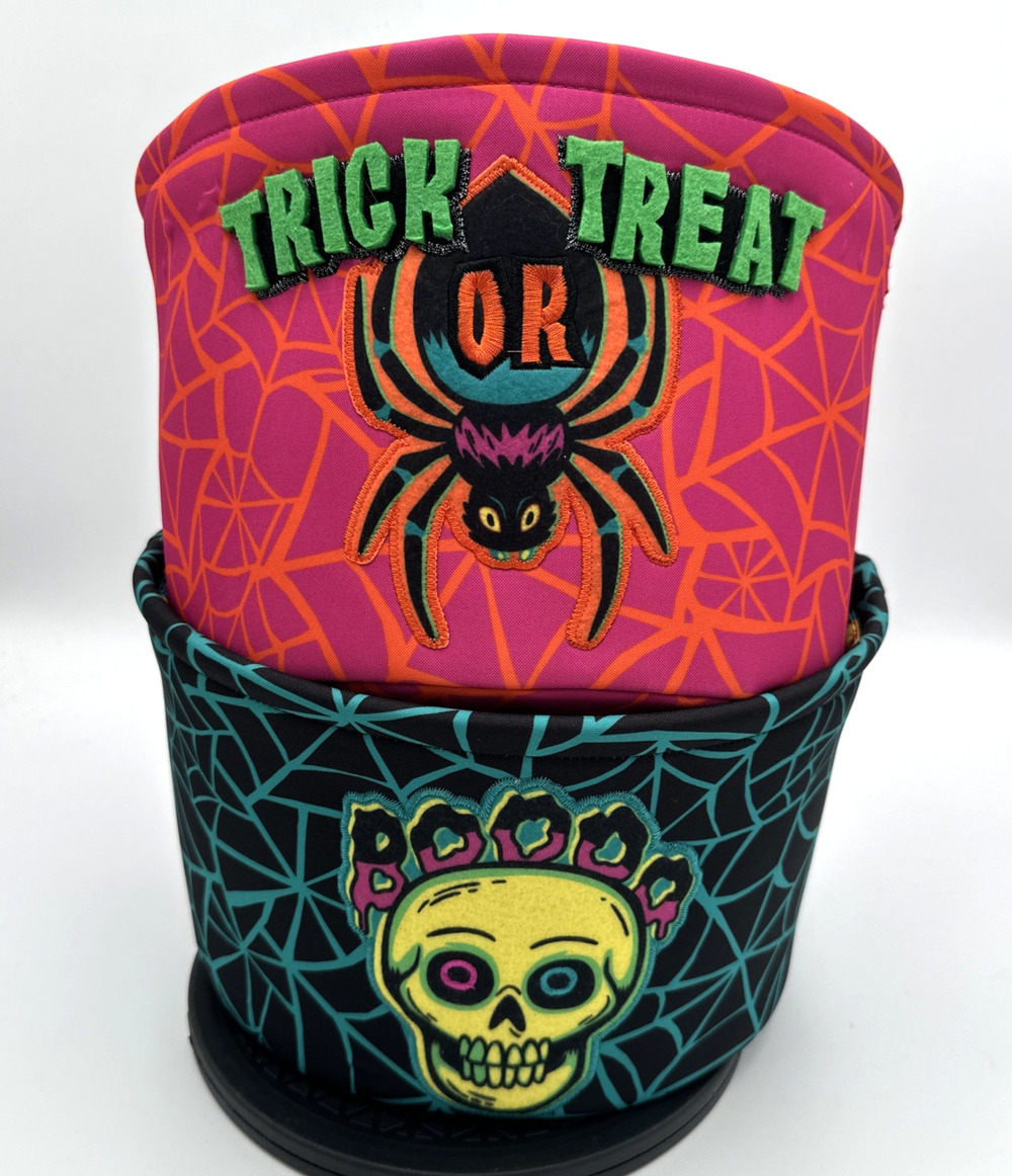2 Halloween Trick or Treat Fabric Basket - Hyde and EEK!